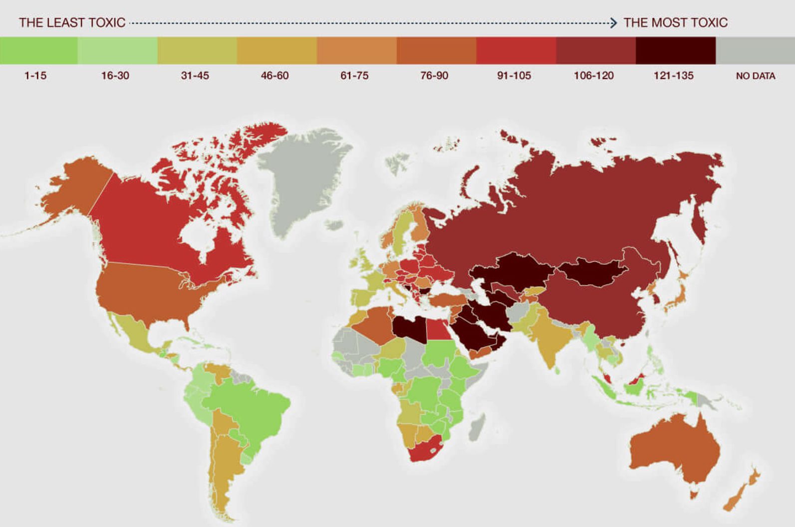 Токсичная карта. Уровень загрязнения в мире карта. Рейтинг самых загрязненных стран.