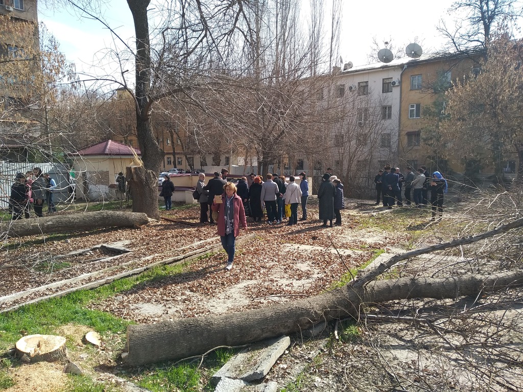 Ташкентцы борются против захвата дворов под застройку